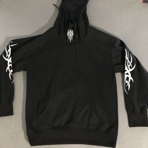Current‎ Mood Sinners Mens Black Hoodie size XL